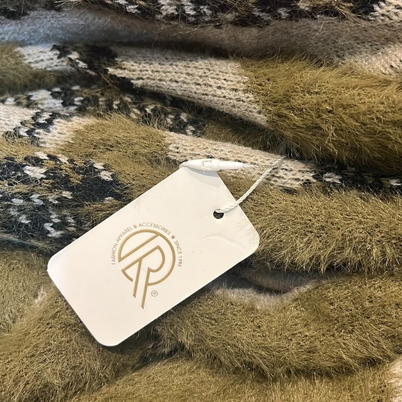 Camo eyelash knit cardigan NWT - Picture 8 of 8